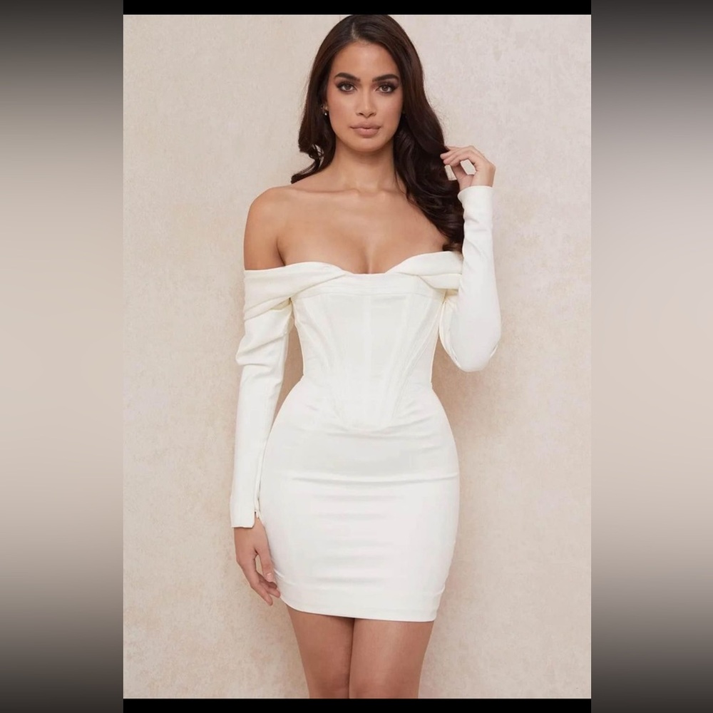 House of CB “Arista” Ivory/Satin